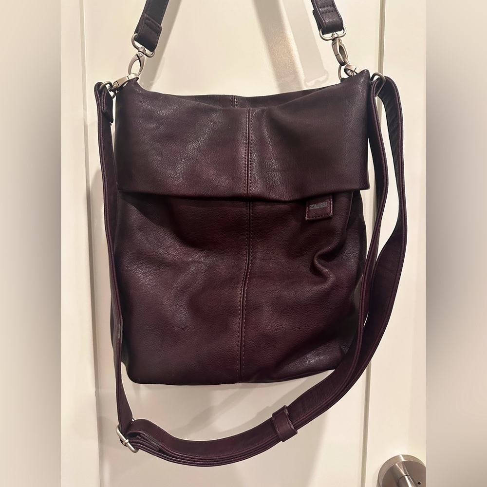 ZWEI Mademoiselle Shoulder bag, purse from Germany, maroonish color